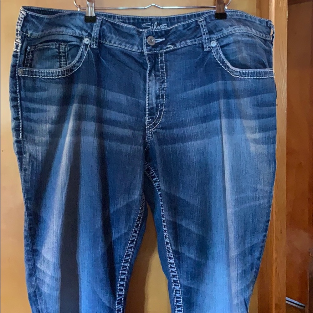 Women’s curvy fit Silver Bootcut Jeans